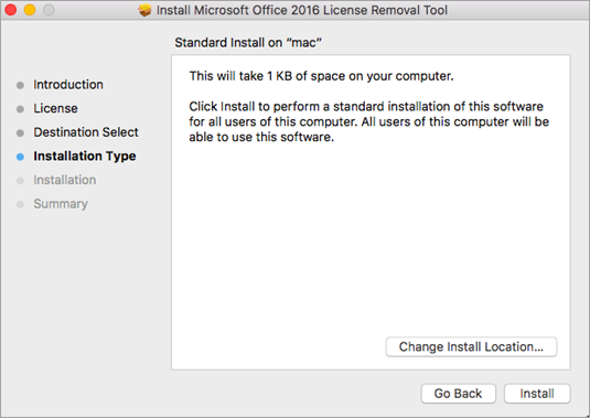 Microsoft Office 365 License Removal Tool Mac